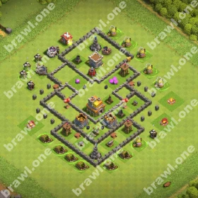 TH7 Farming Base 4 TH7 farming base layout Clash of Clans protect loot