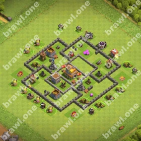 TH7 Trophy Base 1 TH7 trophy base layout Clash of Clans push trophies