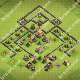 TH7 War Base 1 TH7 war base layout Clash of Clans anti 3 star
