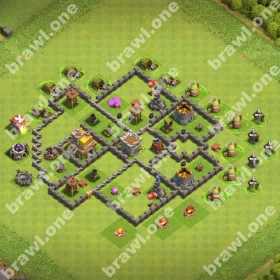 TH7 War Base 2 TH7 war base layout Clash of Clans anti 3 star