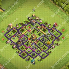 TH8 Trophy Base 5 TH8 trophy base layout Clash of Clans push trophies