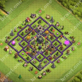 TH9 Farming Base 6 TH9 farming base layout Clash of Clans protect loot