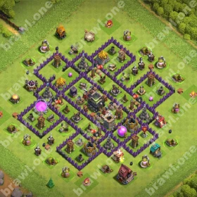 TH9 Trophy Base 5 TH9 trophy base layout Clash of Clans push trophies